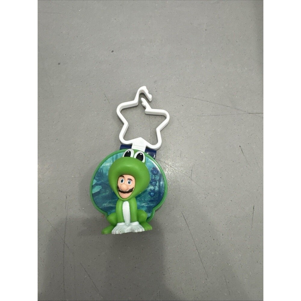 2026 McDonald’s Super Mario Galaxy Frog Luigi Happy Meal Toy Keychain Clip